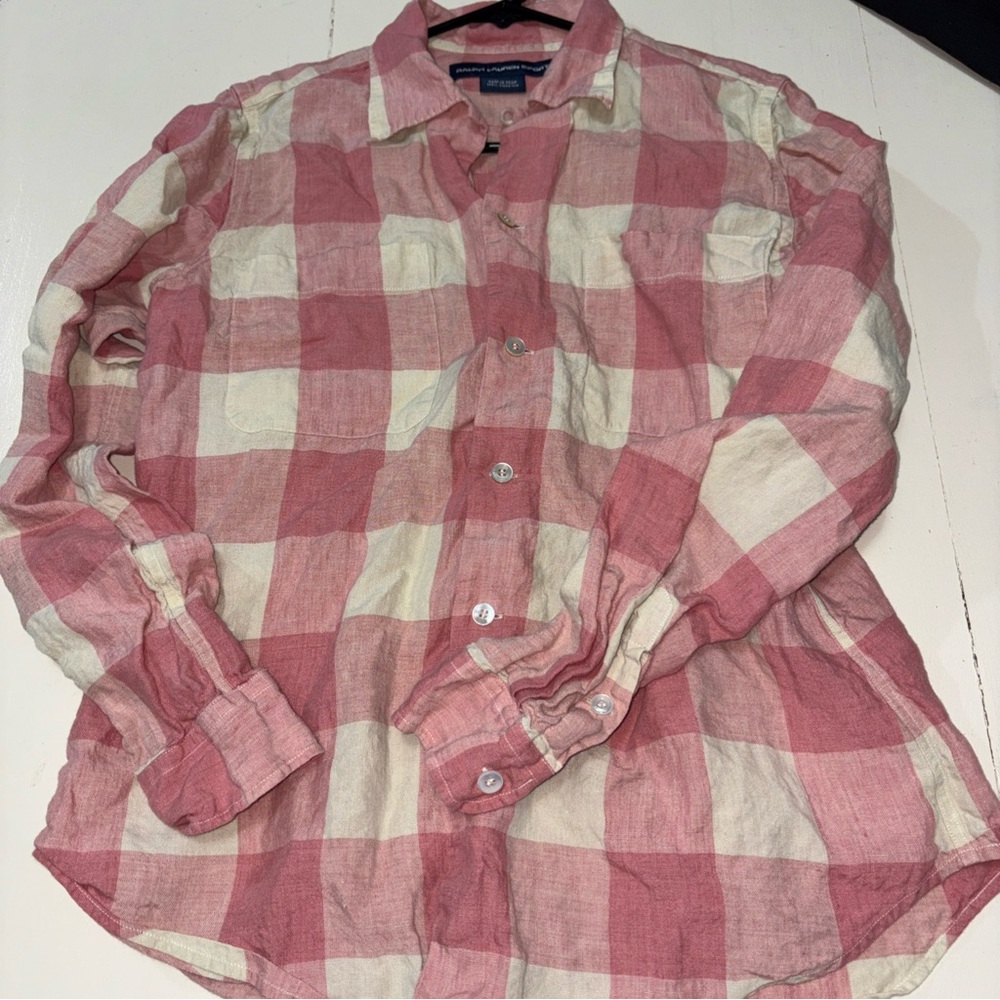 Ralph Lauren Pink and Cream Plaid Shirt
